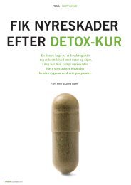 FIK NYRESKADER EFTER DETOX-KUR - Erfaringsregistrering