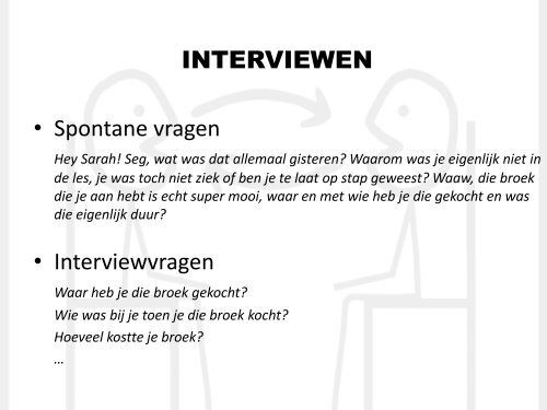 INTERVIEWEN - Groep T