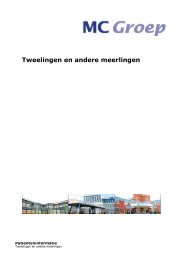 Tweelingen en andere meerlingen - MC Emmeloord