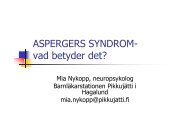 Aspergers syndrom, vad betyder det?