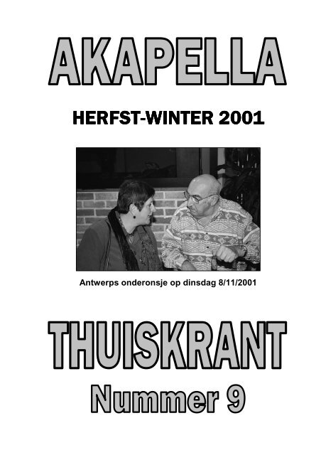 herfst-winter 2001 winter 2001 winter 2001 - Erfgoedcel Kapelle-op ...