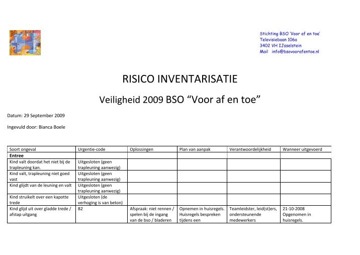 Praktijkgids Prospectieve Risico Inventarisatie - Veilige zorg, ieders