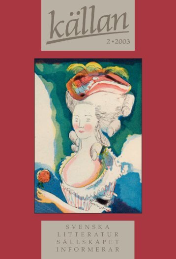 Källan 2/2003 - Svenska litteratursällskapet i Finland rf.