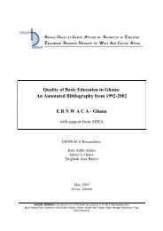 Quality of Basic Education in Ghana: An Annotated ... - ROCARE