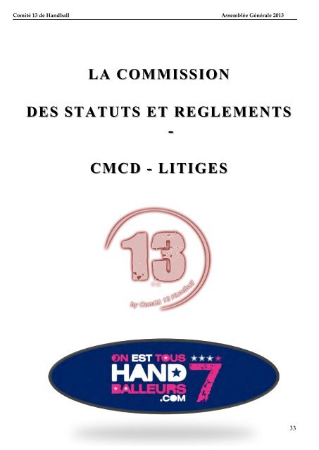 télécharger le document - Comité 13 Handball