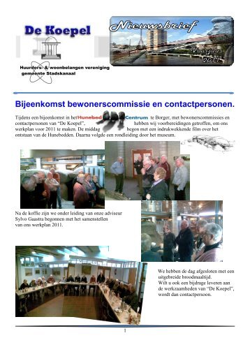 Nieuwsbrief voorjaar 2011 kleur - De Koepel