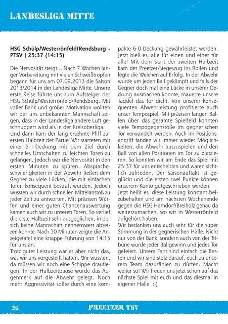 Hallenheft PTSV Ausgabe3 Oktober2013