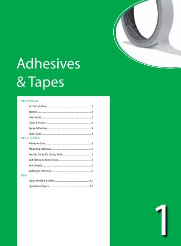 Adhesives & Tapes - Just Write