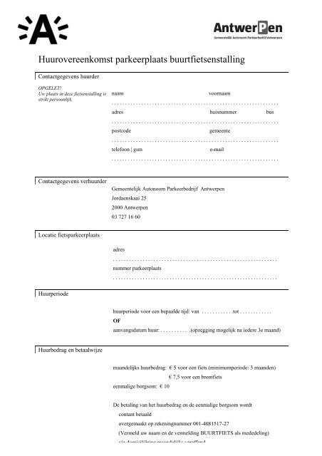 Huurovereenkomst - Gemeentelijk Autonoom Parkeerbedrijf ...
