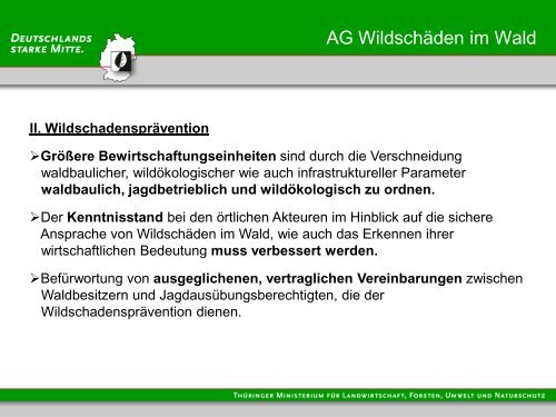 Gemeinsame Erklärung zu jagdpolitischen Schwerpunkten in ...