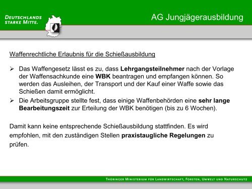 Gemeinsame Erklärung zu jagdpolitischen Schwerpunkten in ...