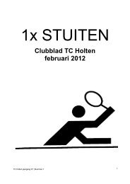 Clubblad TC Holten februari 2012