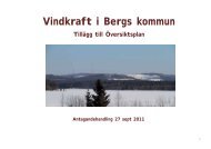 Vindplan till KF - Bergs kommun