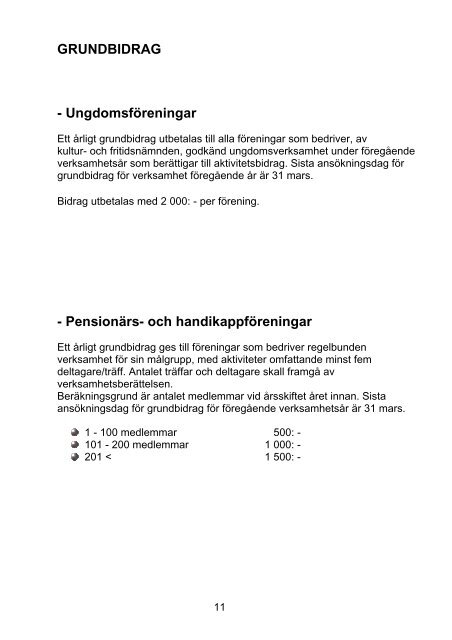 Bidragsregler för föreningar.pdf - Svenljunga kommun