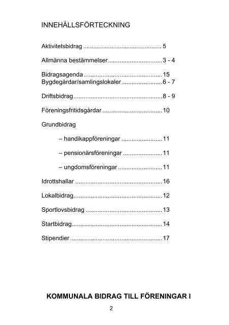 Bidragsregler för föreningar.pdf - Svenljunga kommun