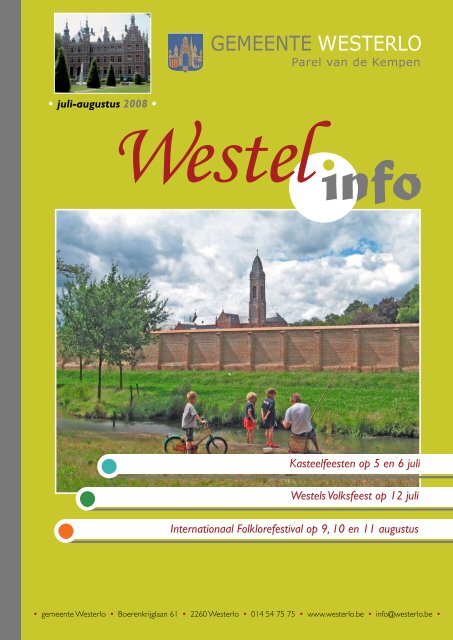 Westels Volksfeest op 12 juli Kasteelfeesten op 5 en 6 juli ...