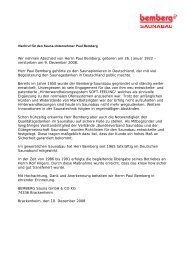 Nachruf für Herrn Paul Bemberg