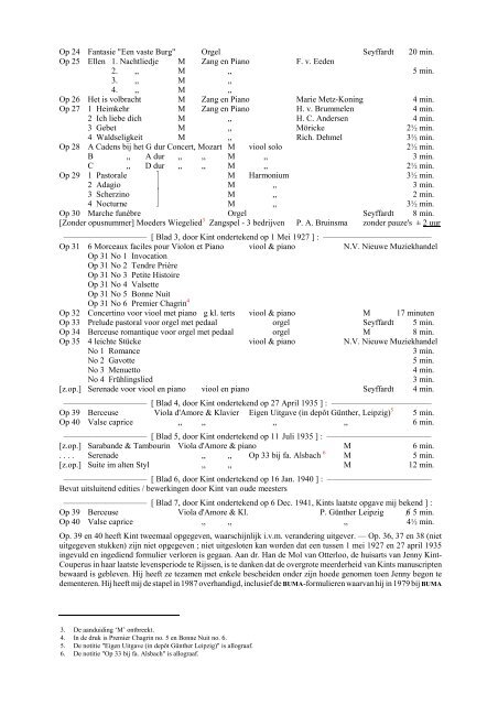 Download hier de werklijsten van Cor Kint (pdf)