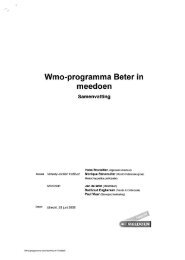 Wmo-programma Beter in meedoen - Expertisecentrum Mantelzorg