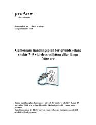 Gemensam handlingsplan för grundskolan - Västerås stad