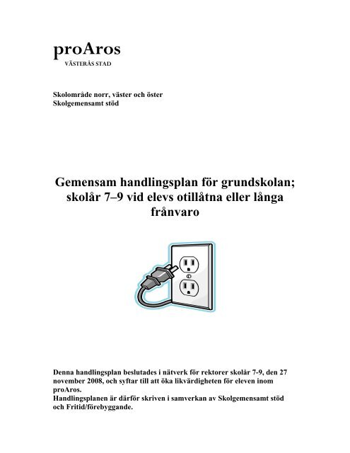 Gemensam handlingsplan för grundskolan - Västerås stad