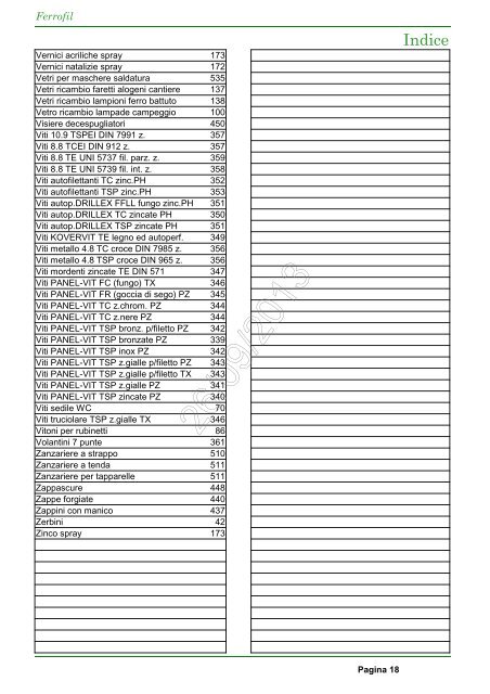 Catalogo Ferrofil 26/09/2013