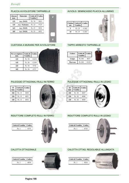 Catalogo Ferrofil 26/09/2013