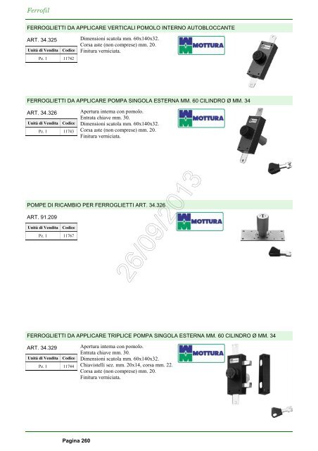 Catalogo Ferrofil 26/09/2013