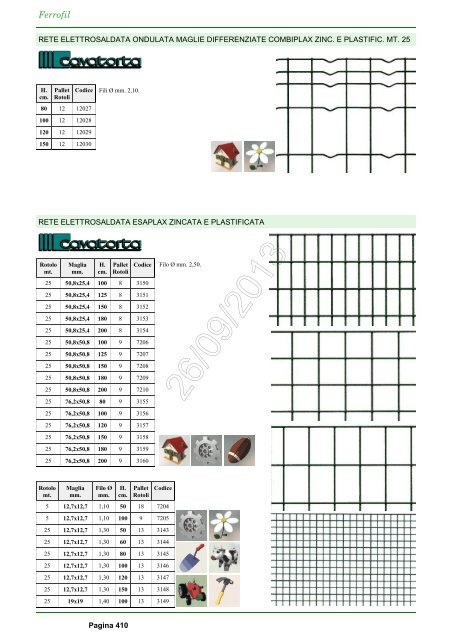 Catalogo Ferrofil 26/09/2013