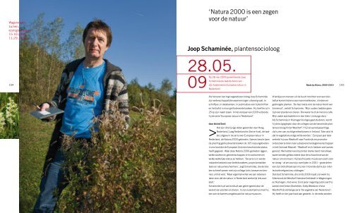 'Natura 2000 is een zegen voor de natuur' Joop Schaminée ...