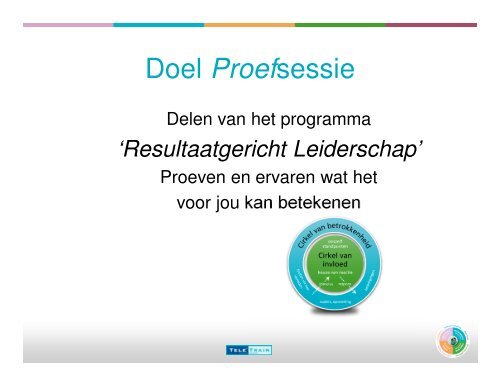 Resultaatgericht Leiderschap - Tele'Train