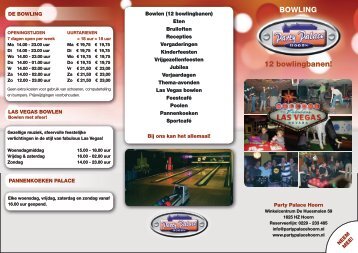 BOWLING 12 bowlingbanen! - Party Palace Hoorn