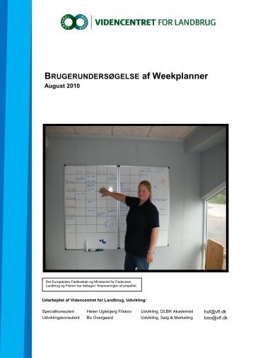 BRUGERUNDERSØGELSE af Weekplanner - Videncentret for ...