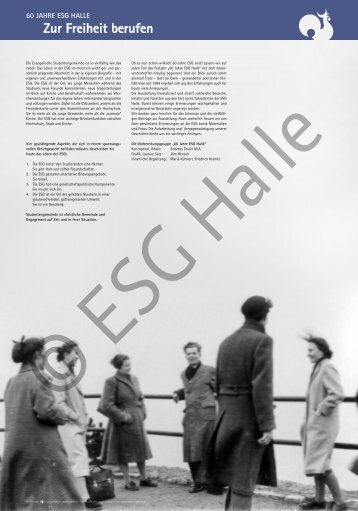 60 jahre esg halle 60 jahre esg halle - Evangelische Studierenden ...