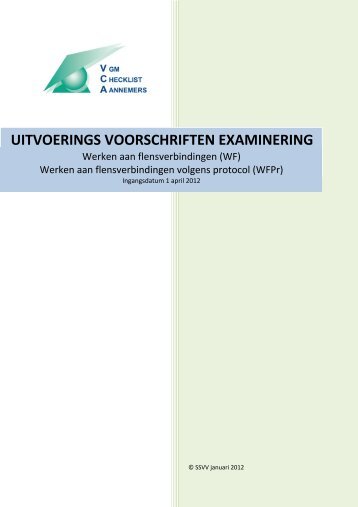 Lees het uitvoeringsvoorschrift van dit examen - PBNA