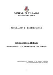 Regolamento edilizio - Comune di Villasor