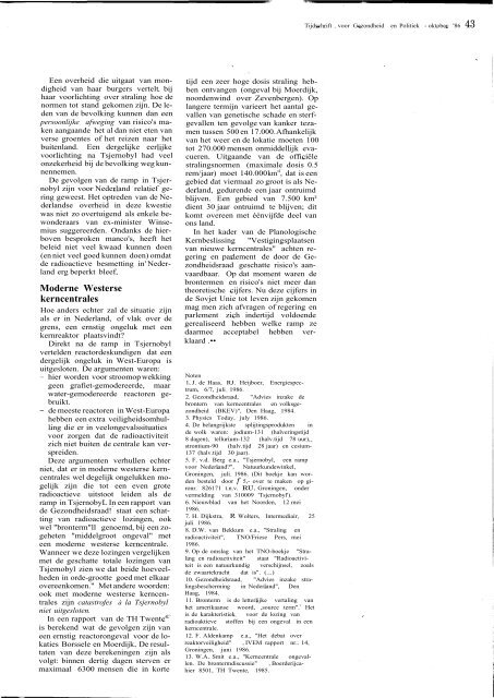 Tijdschrift Gezondheid en Politiek jaargang 1986 nr 3