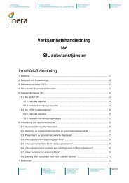 SIL:s substanstjänster (verksamhetshandledning) - Inera