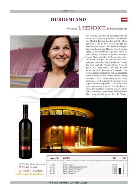 WEINKATALOG AUMÜLLER 2014/15