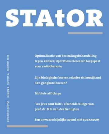 Download - Netherlands Society for Statistics and Operations ...