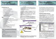 Highlights TBG-Wegweiser - Jedermann-Verlag Heidelberg