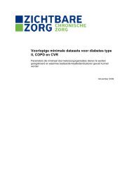 Voorlopige MDS Diabetes type II, COPD en CVR - Zichtbare Zorg