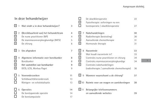 Behandelwijzer Borstkanker - Ziekenhuis Amstelland