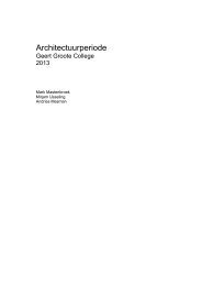 Opdracht Architectuurperiode - Geert Groote College