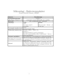 Mikroiologi - Bakterieegenskaber