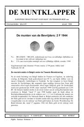 Muntklapper 9 - Numismatiek in België: artikel pagina