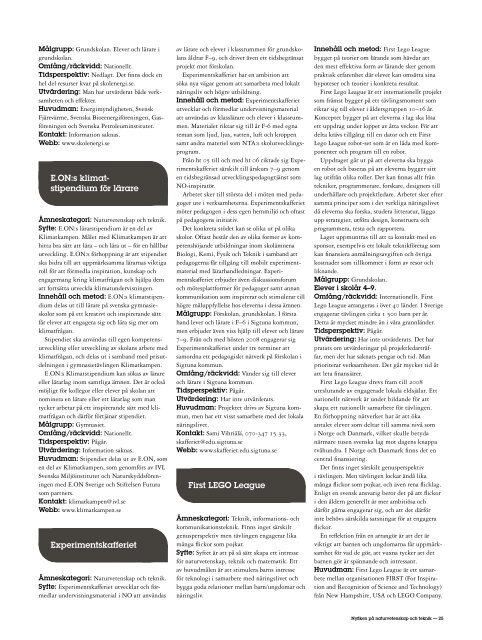 Rapport 2009:1 Nyfiken på naturvetenskap och teknik - Skolverket