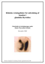 Kliniske retningslinier for udredning af knuden i glandula thyroidea