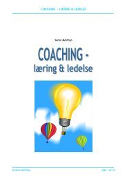 Coaching, læring og ledelse