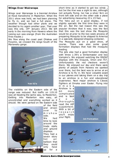 Hawera Aero Club Newsletter
